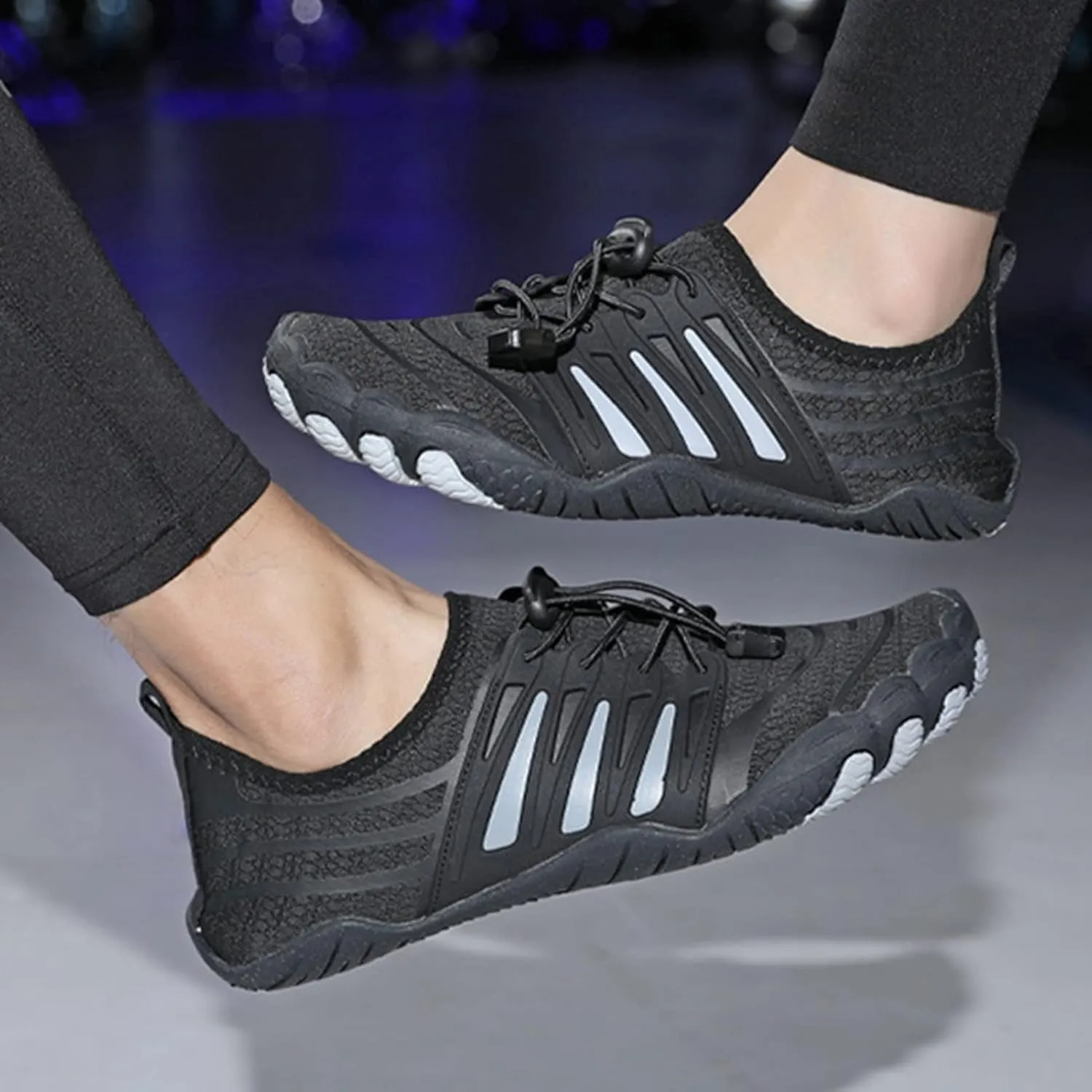 Beach Barefoot Shoes,Summer Quick-Dry Lightweight Aqua Surf Water Shoes for Women,Comfy Breathable Pool Sport Swim Shoes Men,Adult Unisex,for Diving Kayaking Yoga