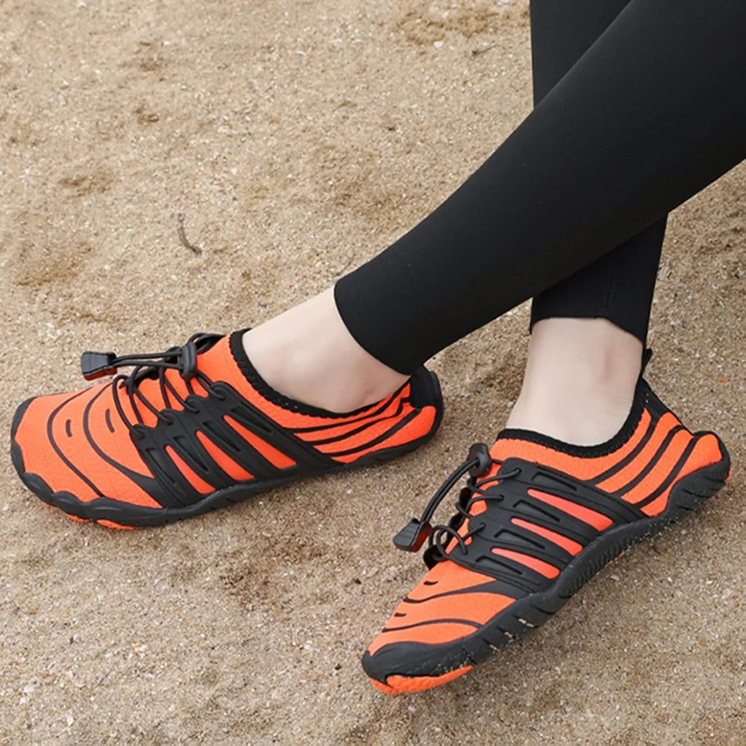 Beach Barefoot Shoes,Summer Quick-Dry Lightweight Aqua Surf Water Shoes for Women,Comfy Breathable Pool Sport Swim Shoes Men,Adult Unisex,for Diving Kayaking Yoga