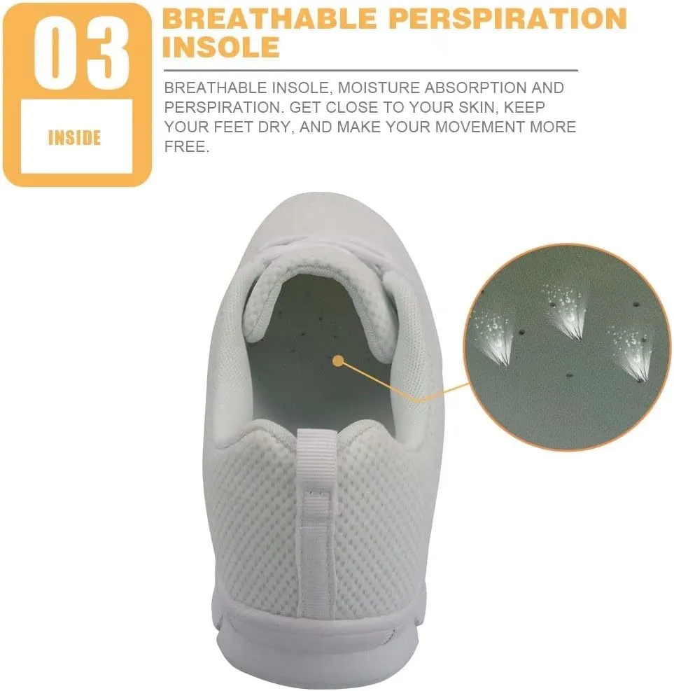 GIFTPUZZ Women's Fashion Sneakers Walking Mesh Running Sports Athletic Trainers Shoes
