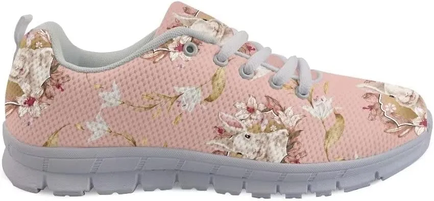 GIFTPUZZ Women's Fashion Sneakers Walking Mesh Running Sports Athletic Trainers Shoes