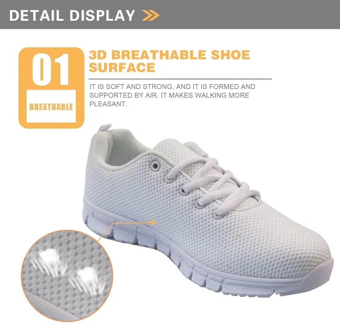 GIFTPUZZ Women's Fashion Sneakers Walking Mesh Running Sports Athletic Trainers Shoes
