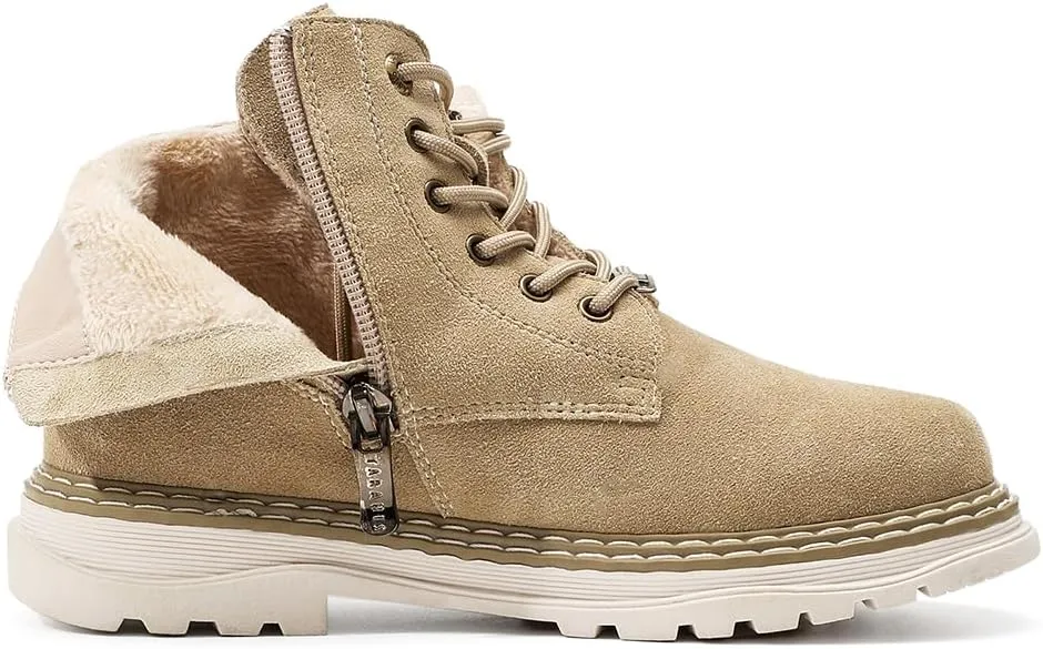 Kids Classic Zipper Outdoor Ankle Boots Comfort Work Boot