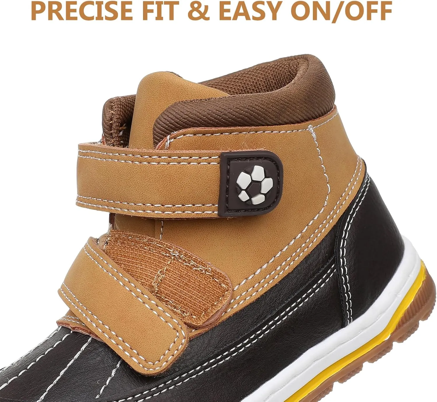 Kids Toddler Boots Boys Girls Fall Water-Resistant Strap Outdoor Ankle Boots(Toddler/Little Kid)