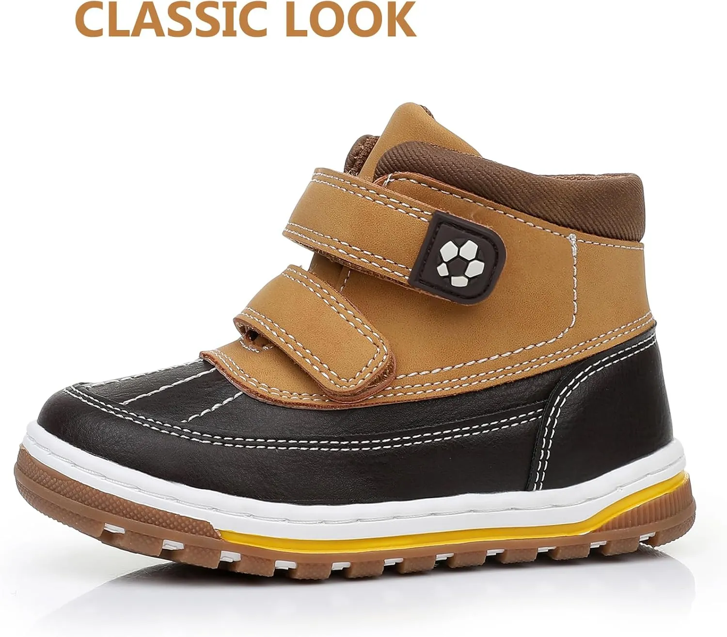 Kids Toddler Boots Boys Girls Fall Water-Resistant Strap Outdoor Ankle Boots(Toddler/Little Kid)