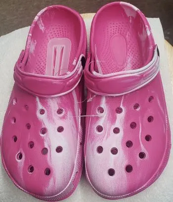 Mariah V -- Women's " Crocs Style " Sandal -- Tye Dye