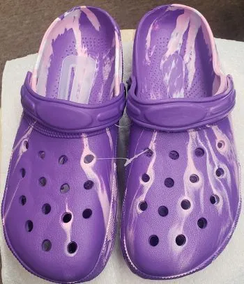 Mariah V -- Women's " Crocs Style " Sandal -- Tye Dye