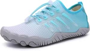 Quick-Dry Water Shoes for Women,Summer Comfy Lightweight Aqua Sport Pool Shoes Men,Breathable Surf Beach Swim Barefoot Shoes,with Draining Hole,for Hiking Kayaking