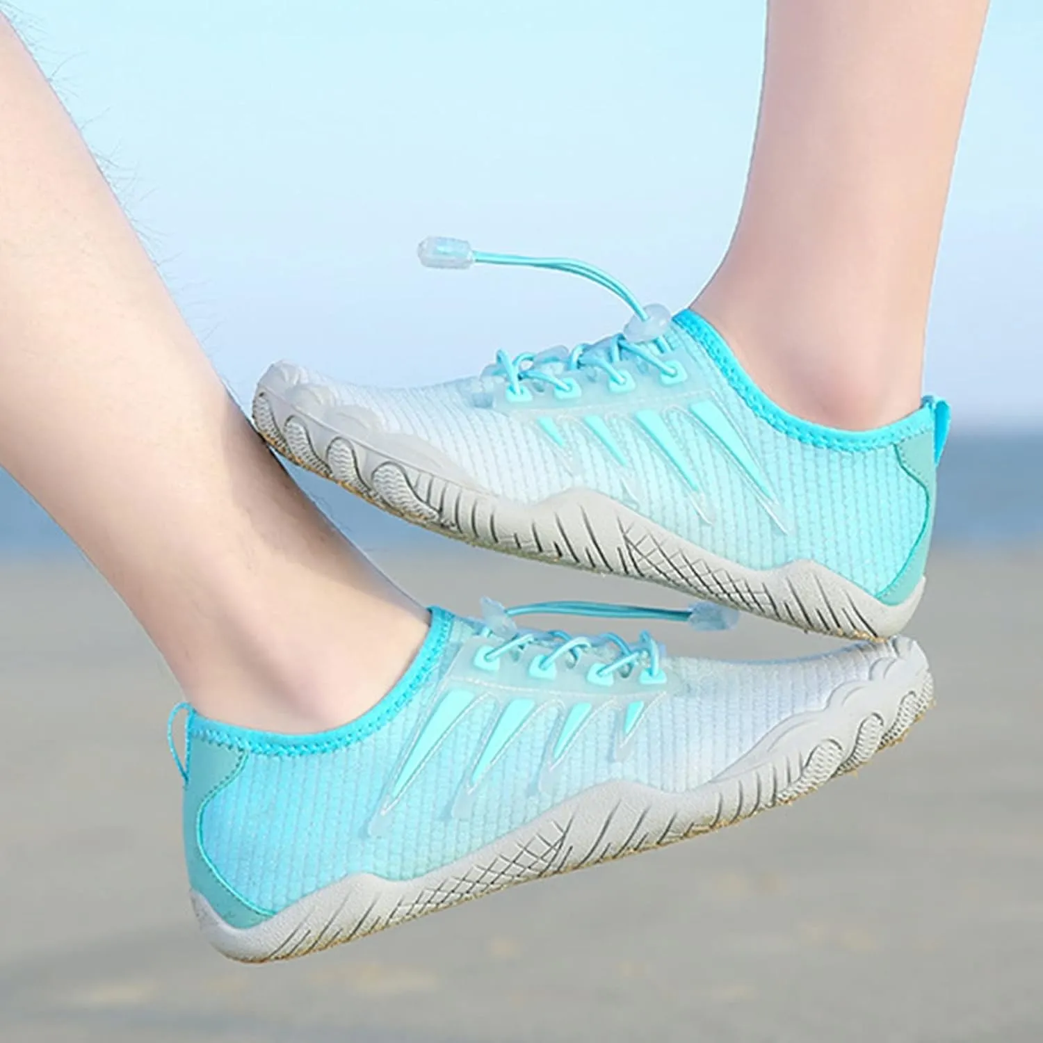 Quick-Dry Water Shoes for Women,Summer Comfy Lightweight Aqua Sport Pool Shoes Men,Breathable Surf Beach Swim Barefoot Shoes,with Draining Hole,for Hiking Kayaking