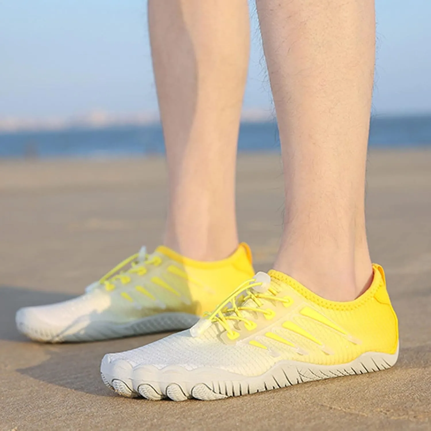 Quick-Dry Water Shoes for Women,Summer Comfy Lightweight Aqua Sport Pool Shoes Men,Breathable Surf Beach Swim Barefoot Shoes,with Draining Hole,for Hiking Kayaking