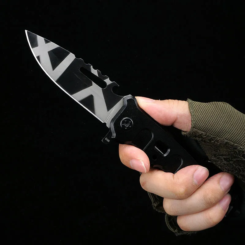 Titanium Multifunction Folding Pocket Knife Tactical Survival Tool Hunting Hiking Self Defense Rescue Outdoor Knife Wrench